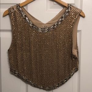 Haute Hippie beaded top